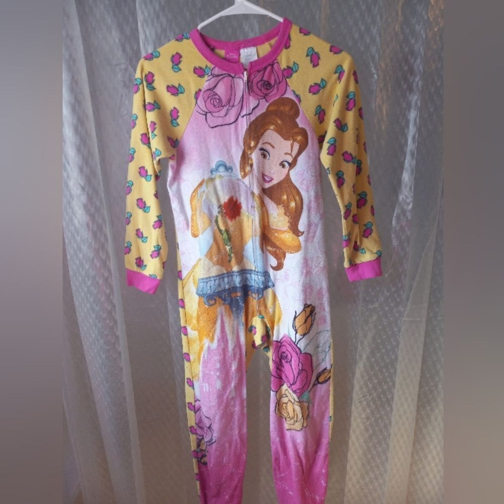 Disney Girls Beauty & the Beast Belle Fleece Sleeper Size 10/12